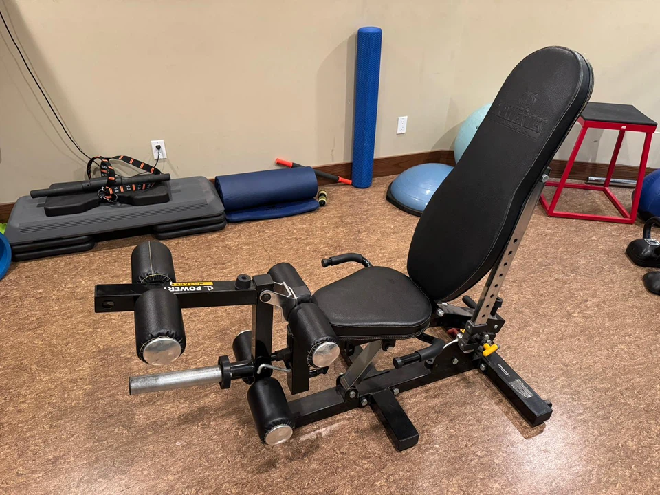 Powertec Fitness Bench with Leg Extension/Curl Attachment - photo 2