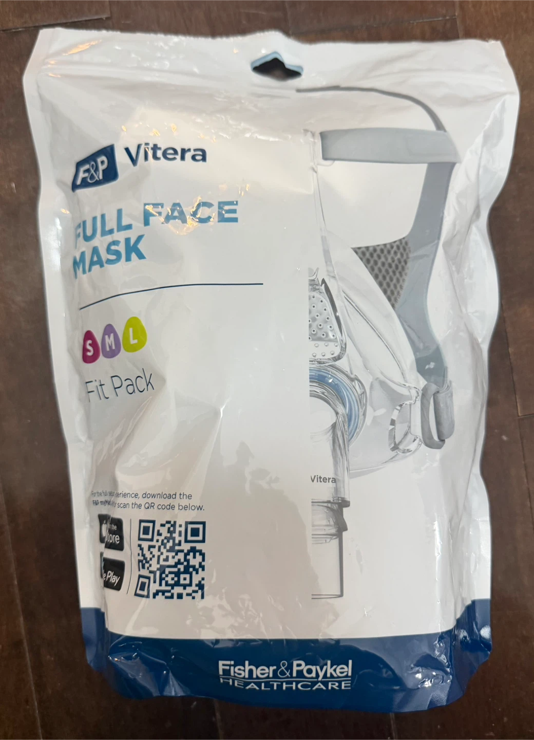 F&P Vitera Full Face CPAP Mask Fit Pack