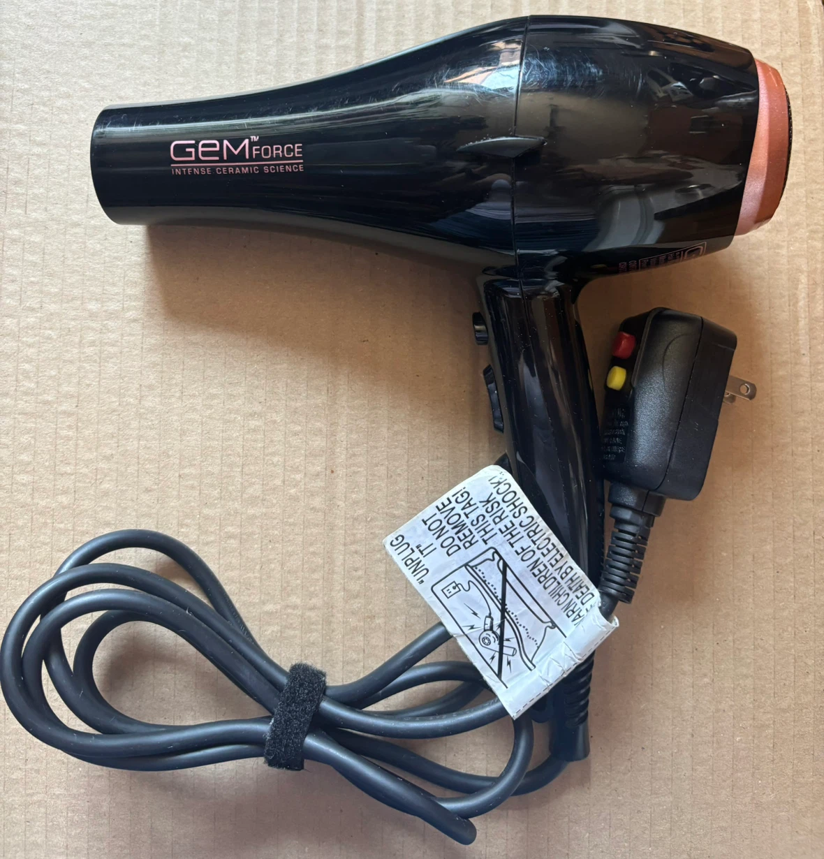 Gem Force Hair Dryer - Black