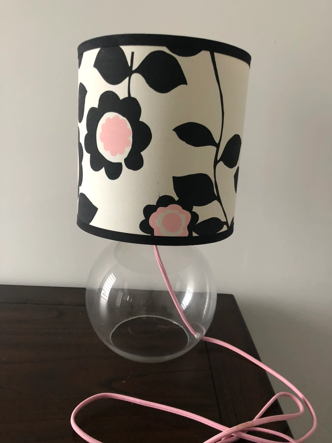Table Lamp with Floral Shade