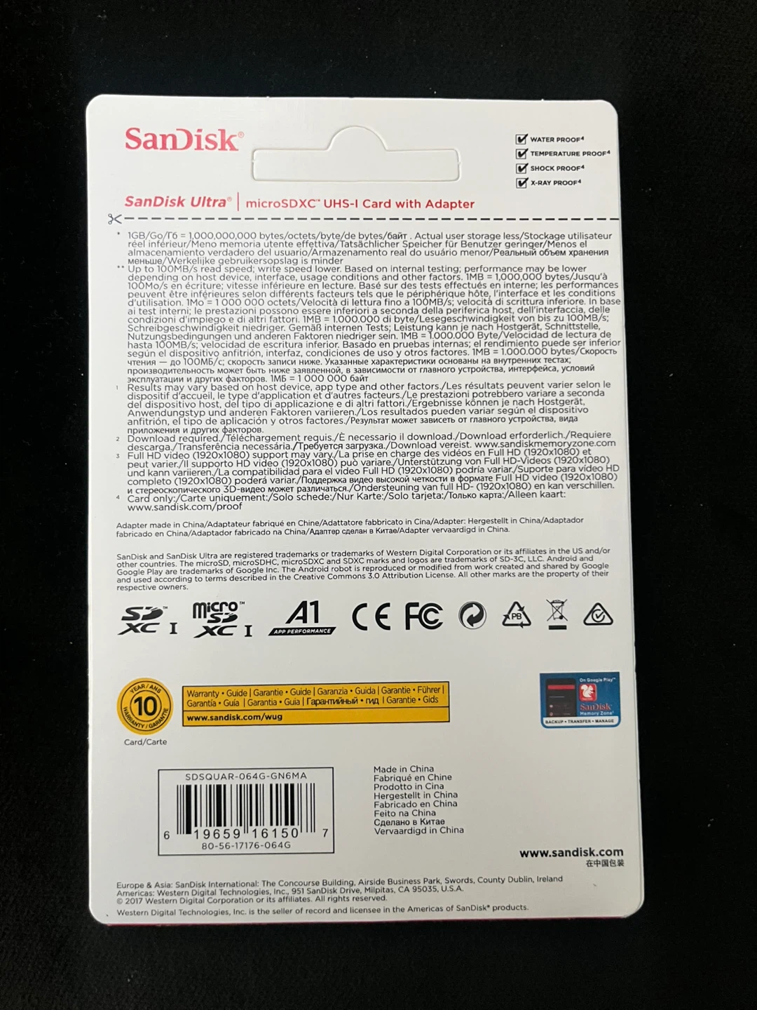 Brand new SanDisk Ultra microSDXC UHS-I Card with Adapter 64GB - photo 2