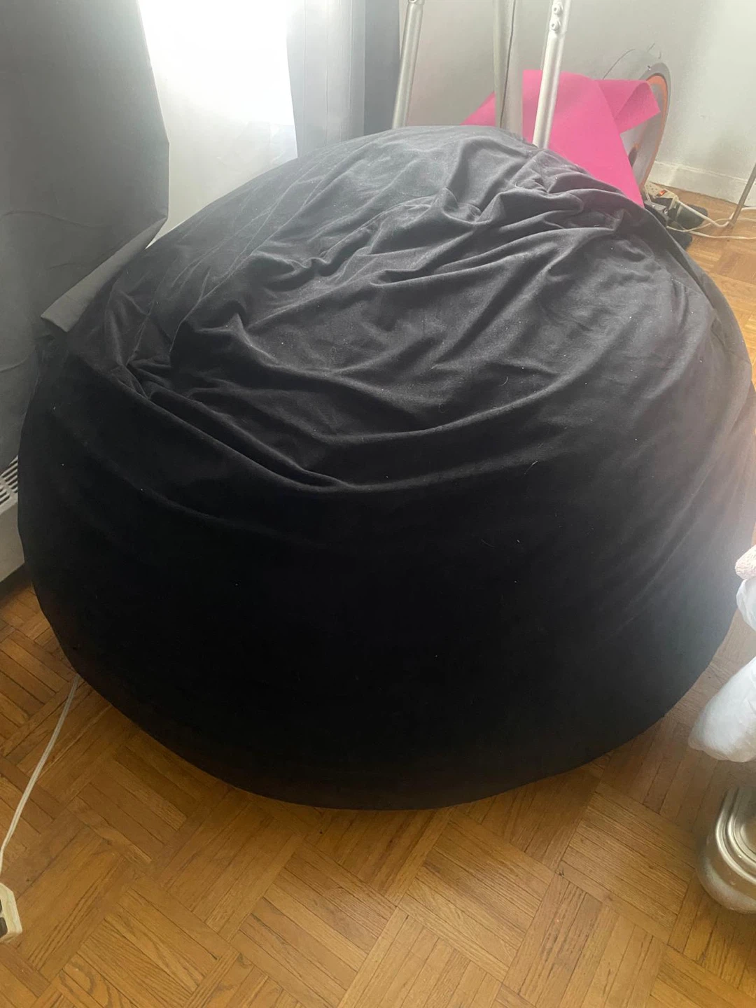 Large Black Bean Bag Chair