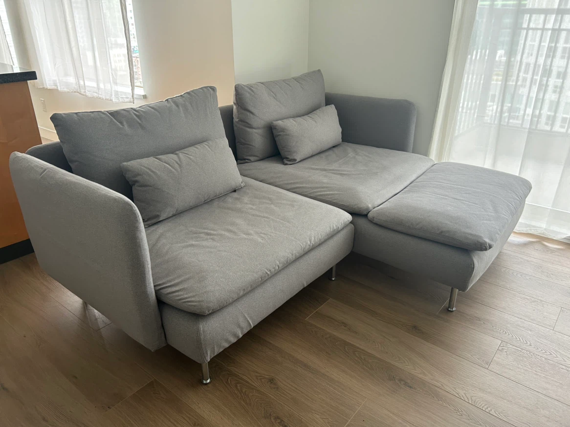 IKEA gray sofa