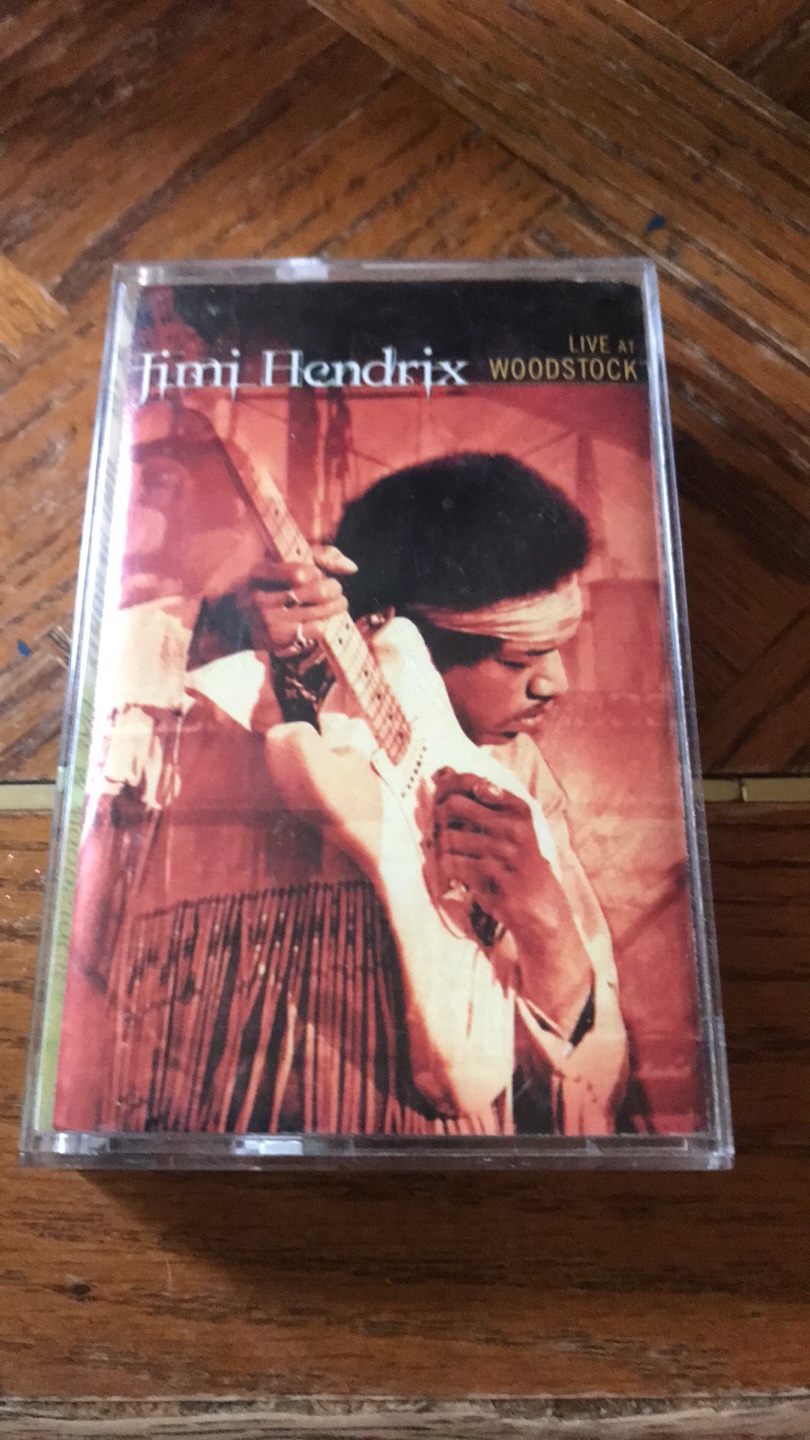 Jimi Hendrix Live at Woodstock Cassette Tape