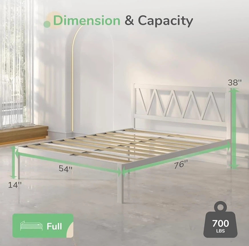 Full Size Bed Frame & Headboard - photo 3