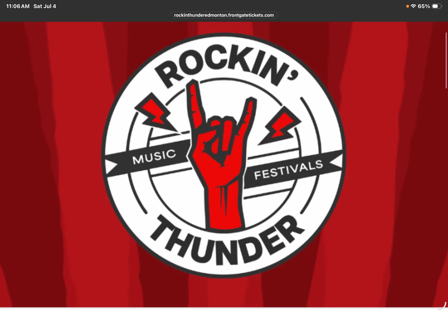 Rockin Thunder 2 Day Pass for 2 July 11&12th
