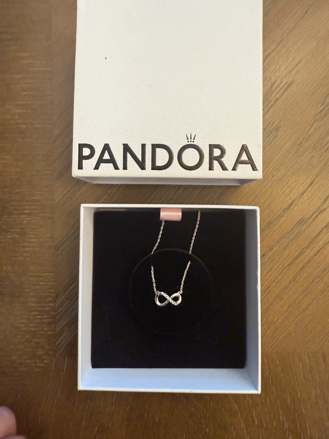 Authentic Pandora sterling silver Infinity necklace-never worn
