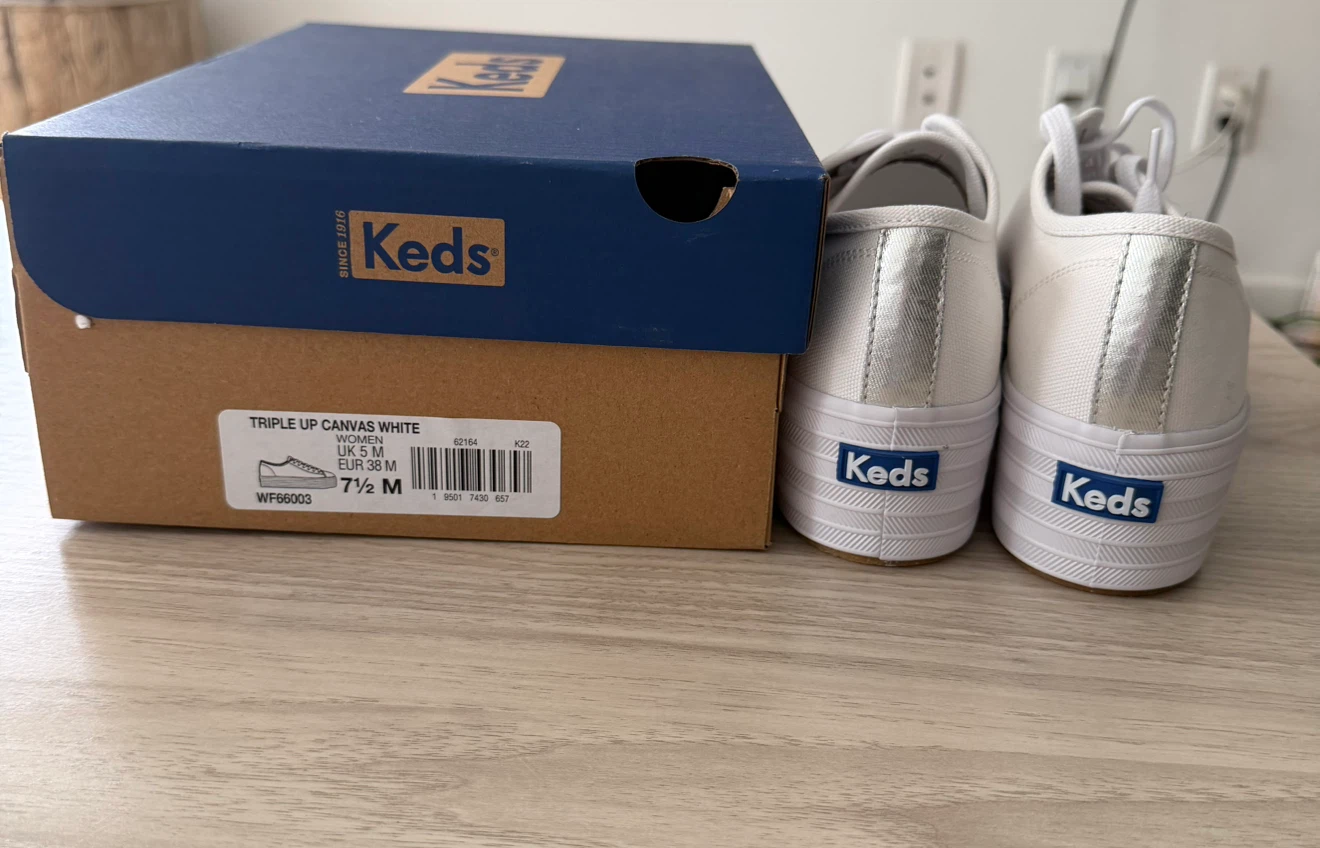 Keds Triple Up Canvas Platform Sneakers - White - photo 2