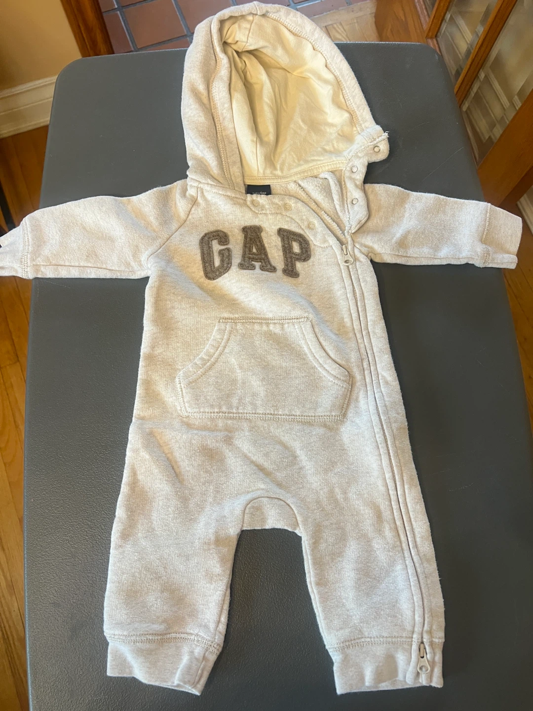 Baby Gap Hooded Cozy Onesie - 3-6 Months