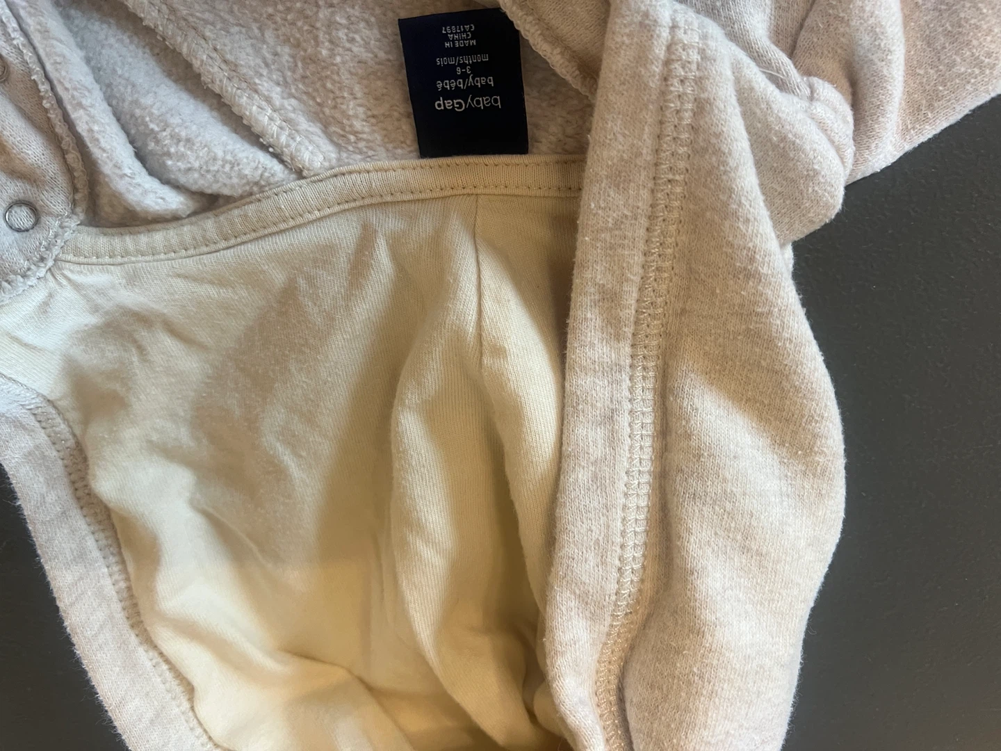 Baby Gap Hooded Cozy Onesie - 3-6 Months - photo 4