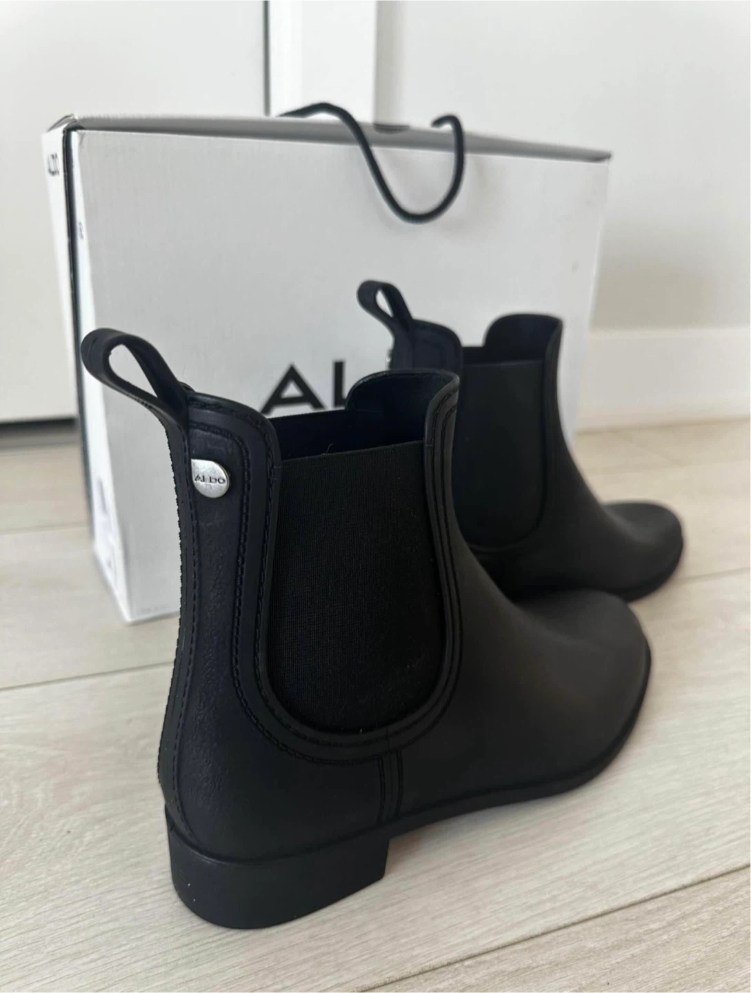 ALDO Black Chelsea Rain Boots