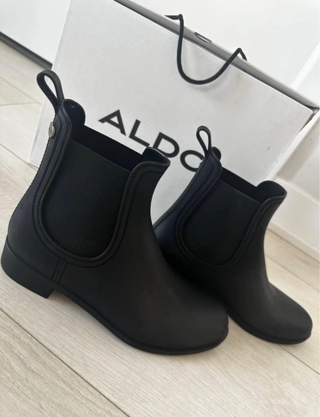 ALDO Black Chelsea Rain Boots - photo 3