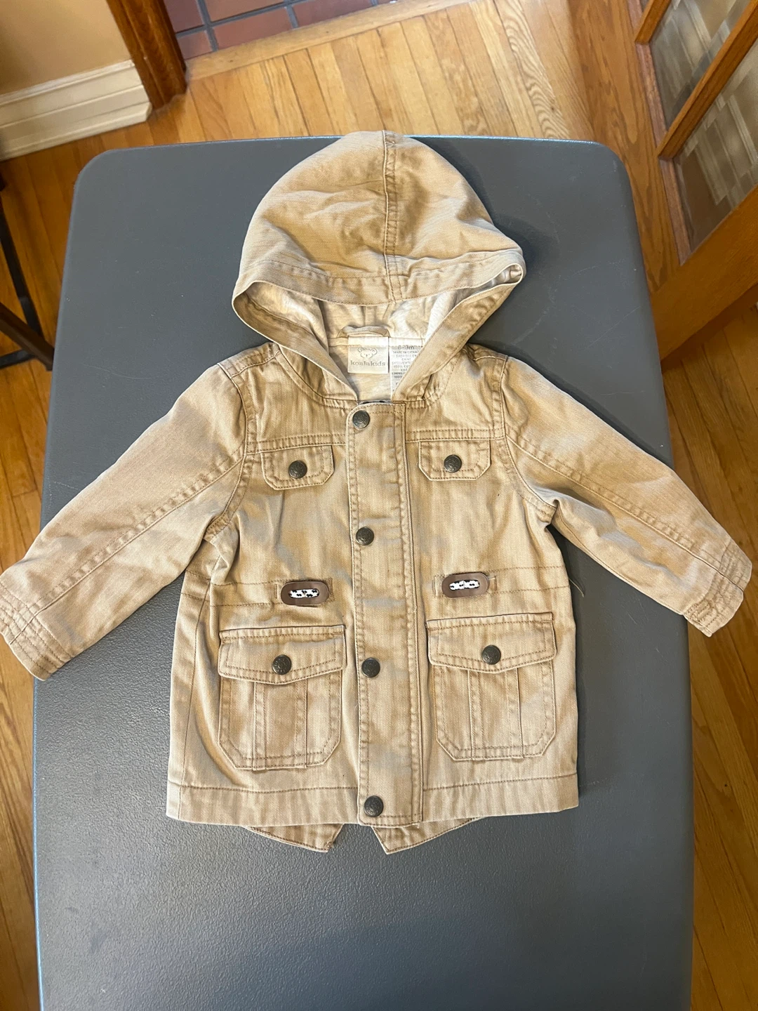 Koala Kids Tan Canvas Hooded Jacket