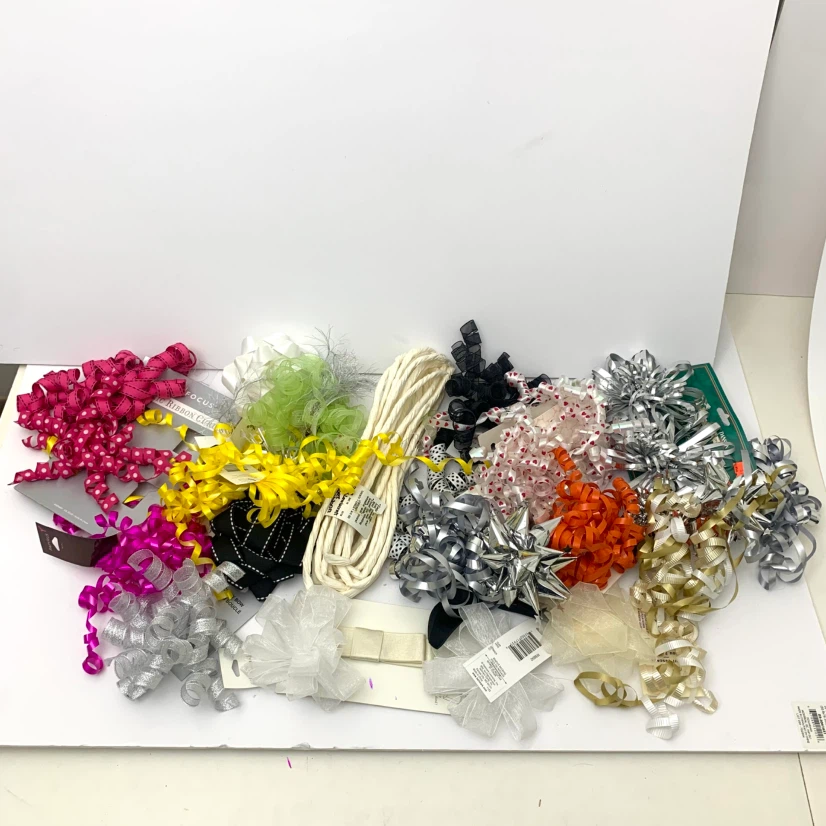 Gift Ribbon Curling Ribbon Bows Craft Wrapping Supplies Bulk Lot