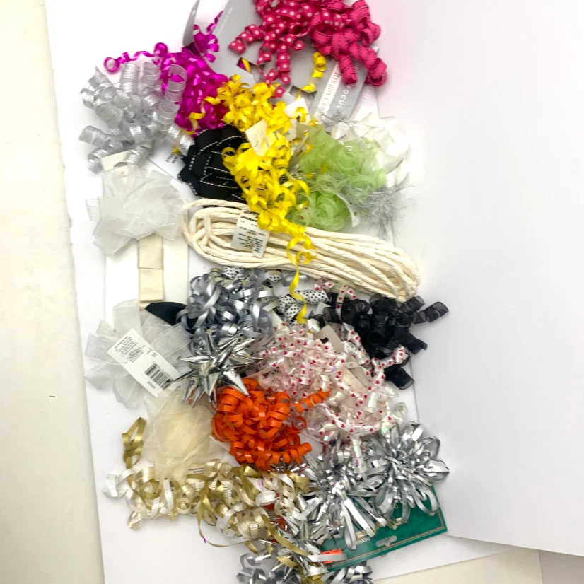 Gift Ribbon Curling Ribbon Bows Craft Wrapping Supplies Bulk Lot - photo 2