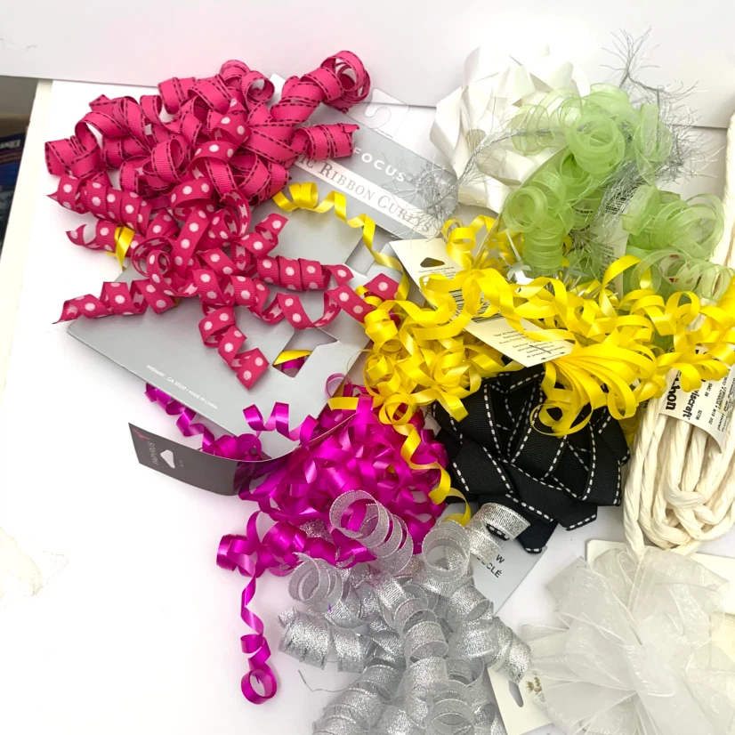 Gift Ribbon Curling Ribbon Bows Craft Wrapping Supplies Bulk Lot - photo 3