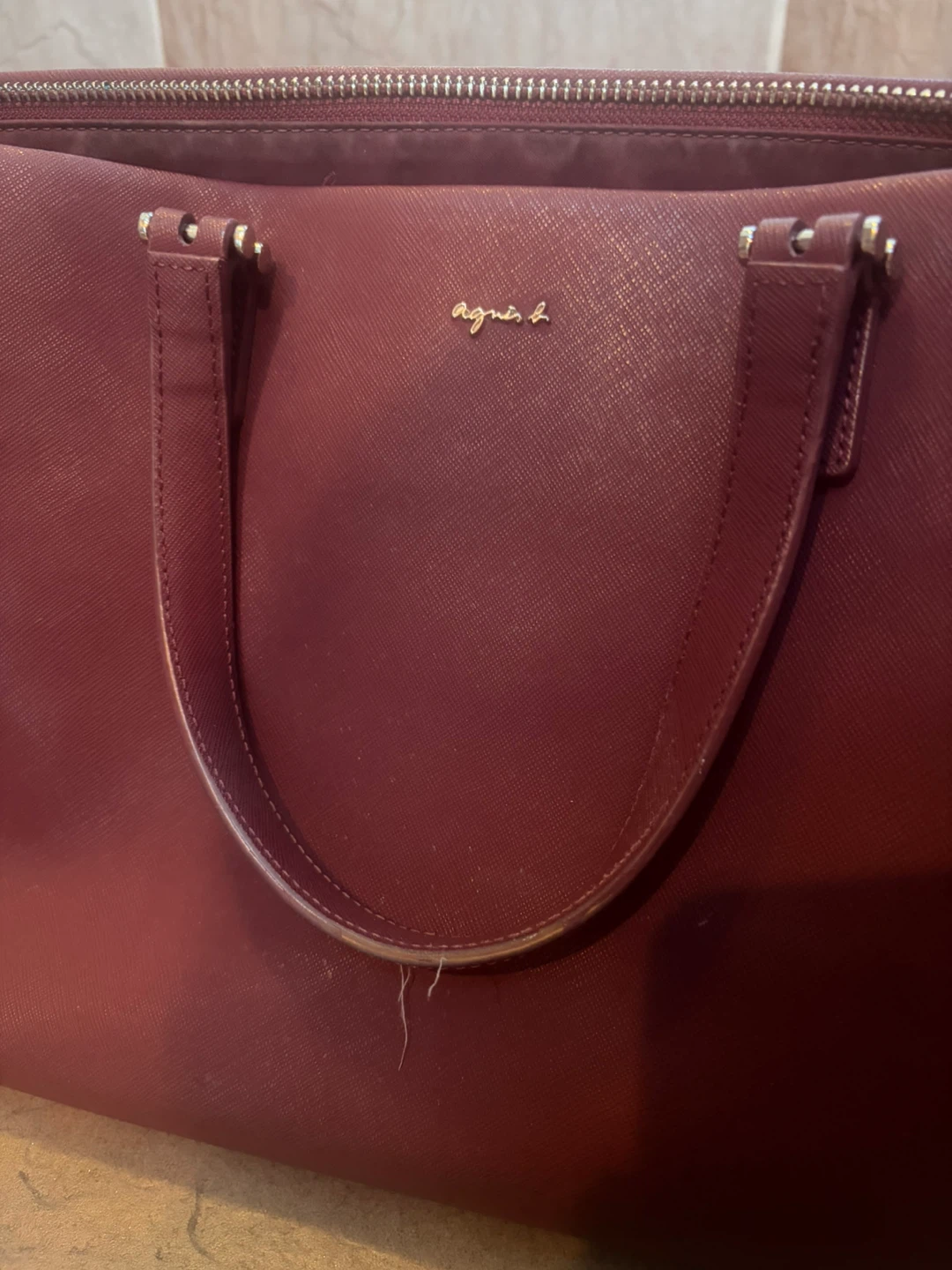 Agnès b. Handbag - Burgundy - photo 2