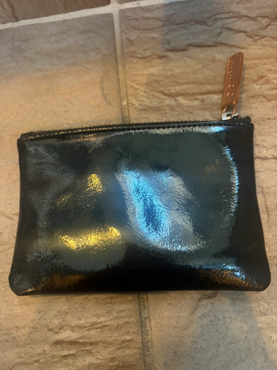 Mimco Black Patent Leather Pouch - photo 2
