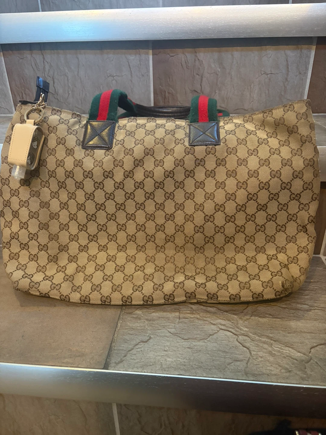Gucci Monogram Canvas Duffle Bag