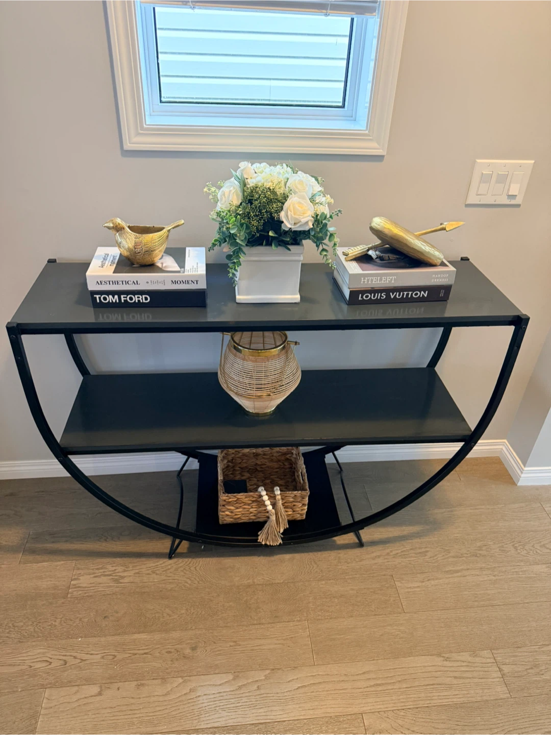 Black & Grey Console Table