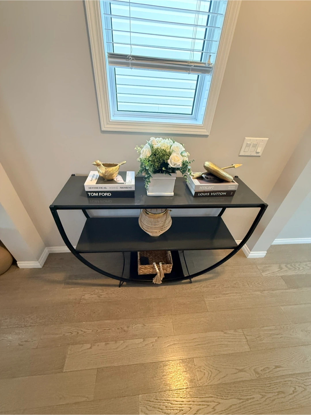 Black & Grey Console Table - photo 2