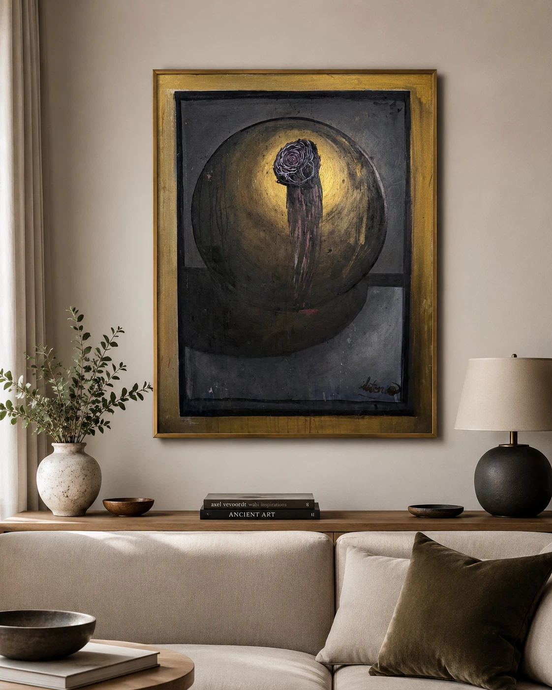 Framed Abstract Painting