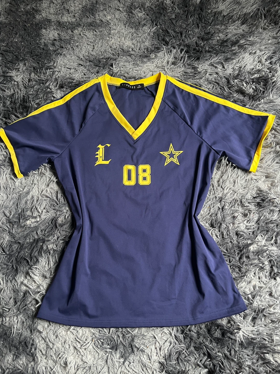 Lioness Navy & Yellow "08" Star T-Shirt