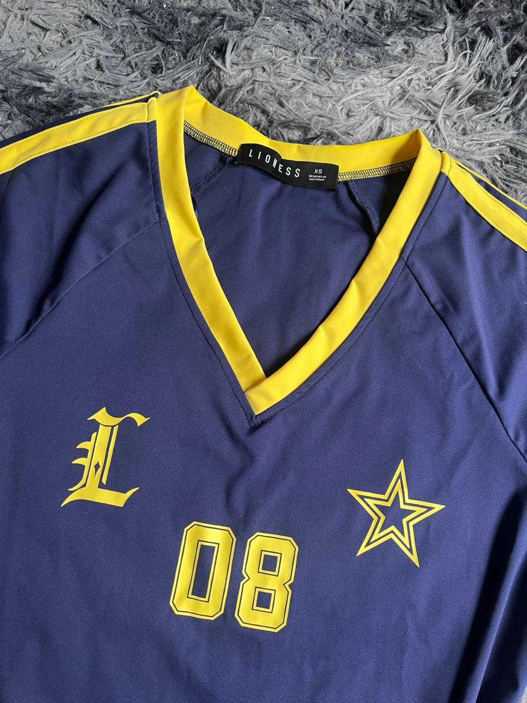 Lioness Navy & Yellow "08" Star T-Shirt - photo 2