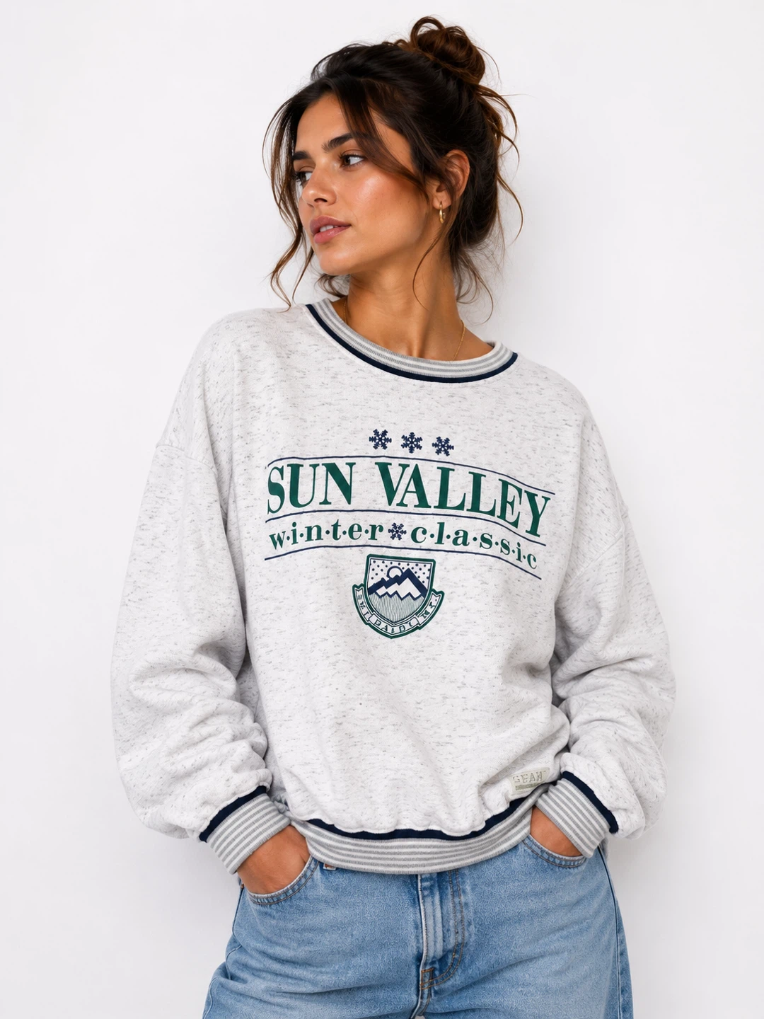Vintage Sweater Sun Valley Winter Classic Sweatshirt Grandmacore