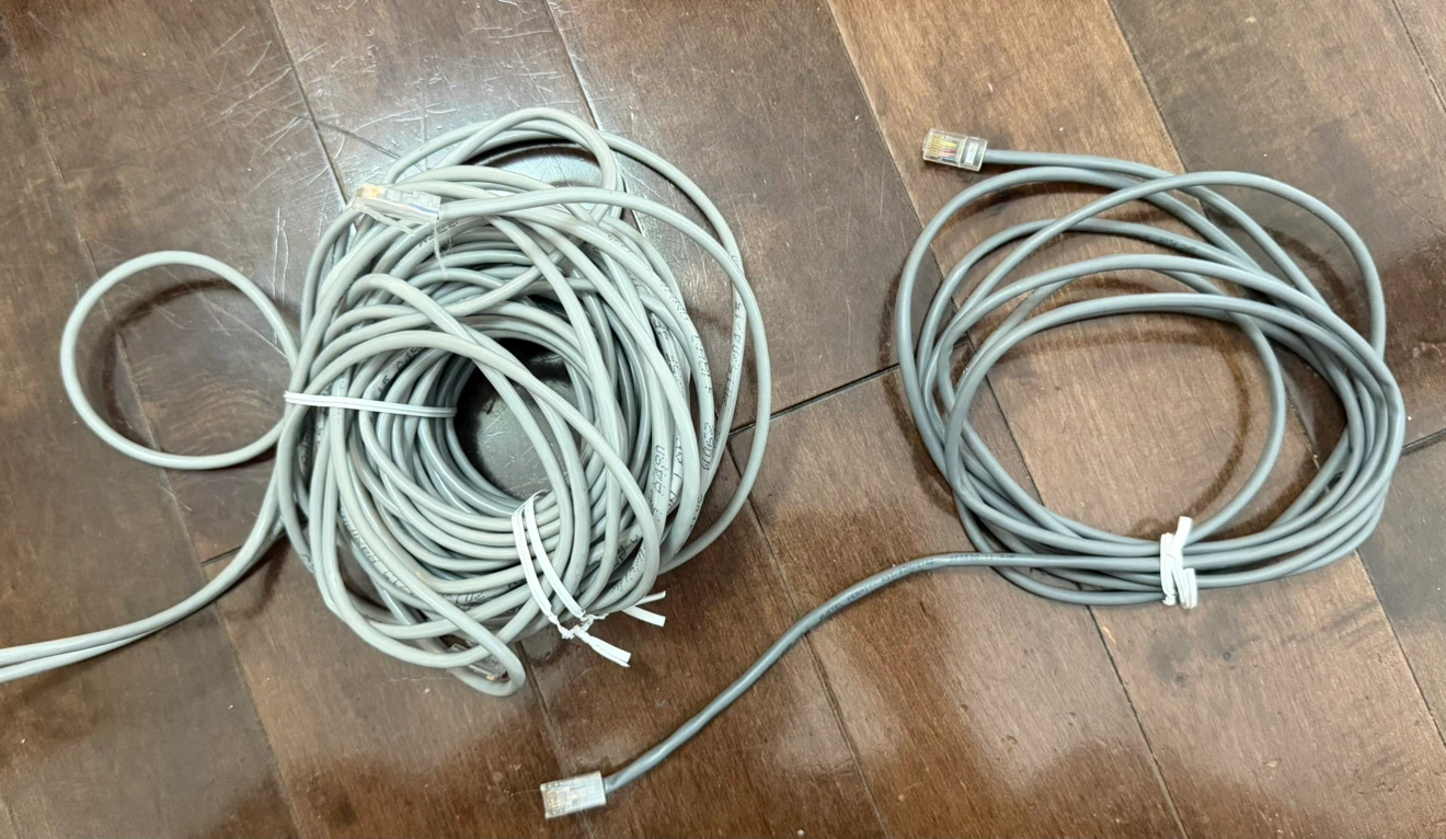 Ethernet Cables 20m and 3m