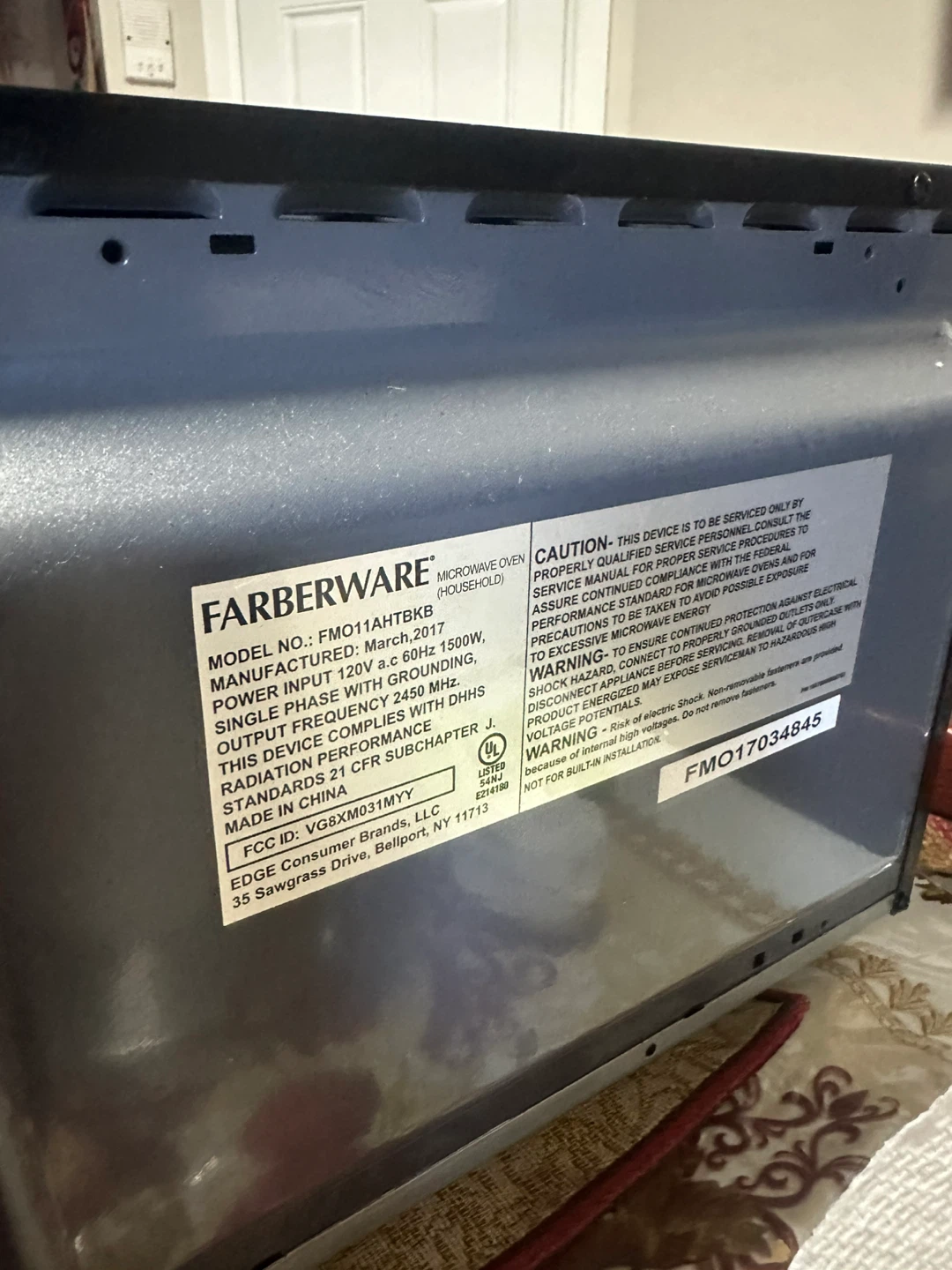 Farberware Microwave Oven - photo 4