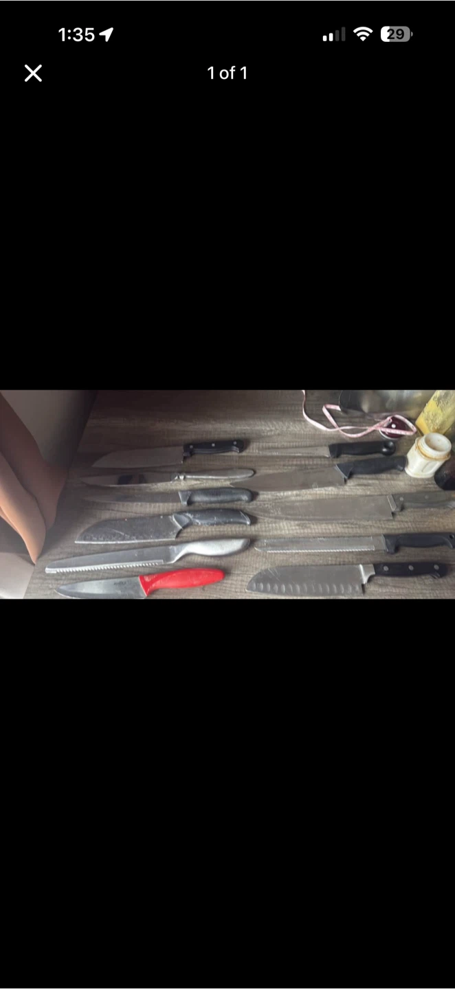 11 random kitchen knives all different makes