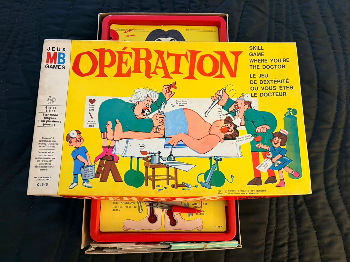 MB Games Operation Board Game