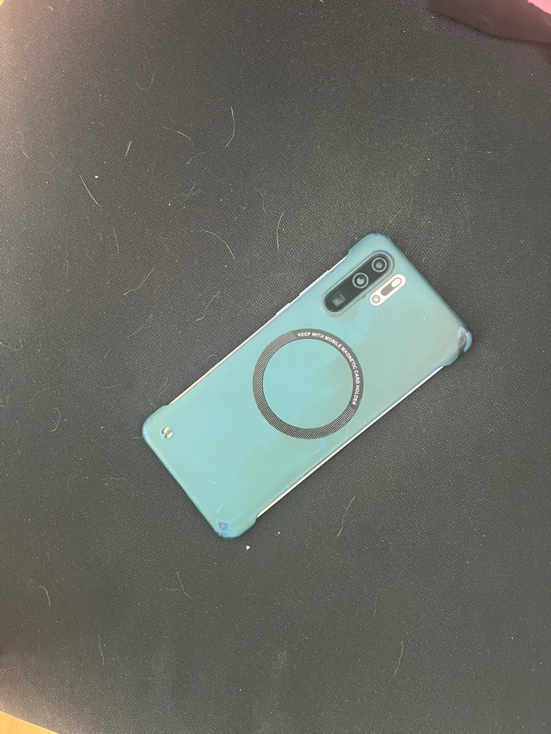 Teal Phone Case with Magnetic Ring Holder - photo 2