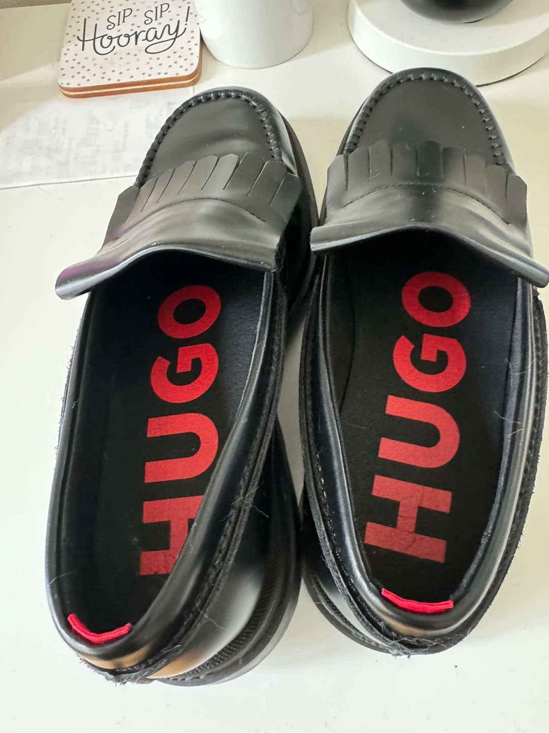 Hugo Boss Black Leather Loafers - photo 3