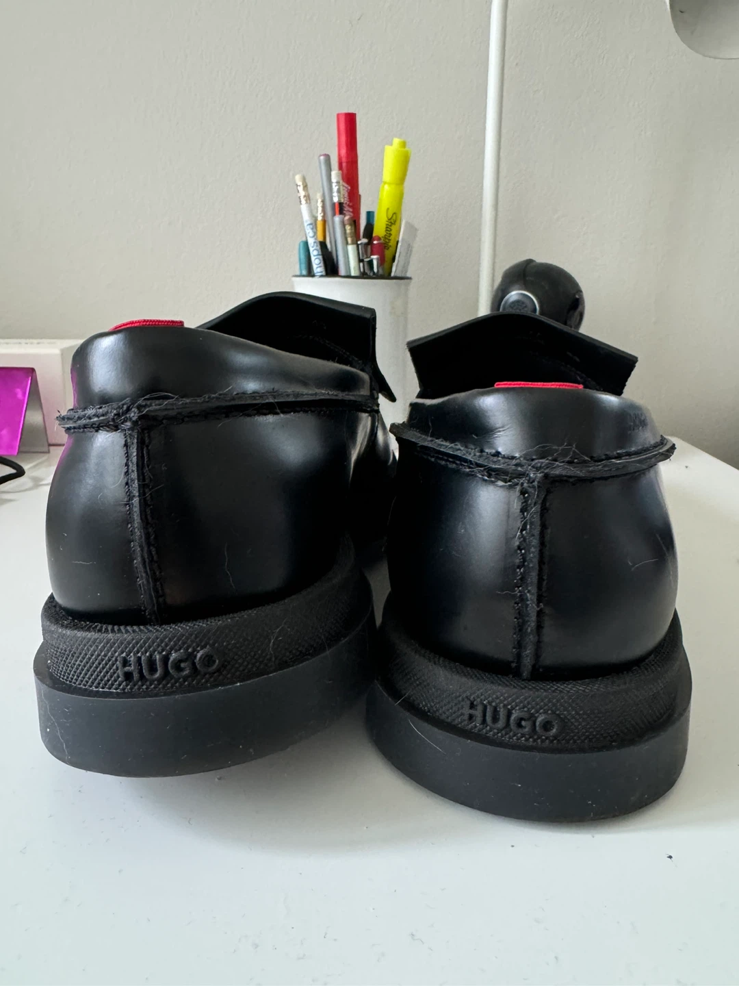Hugo Boss Black Leather Loafers - photo 4