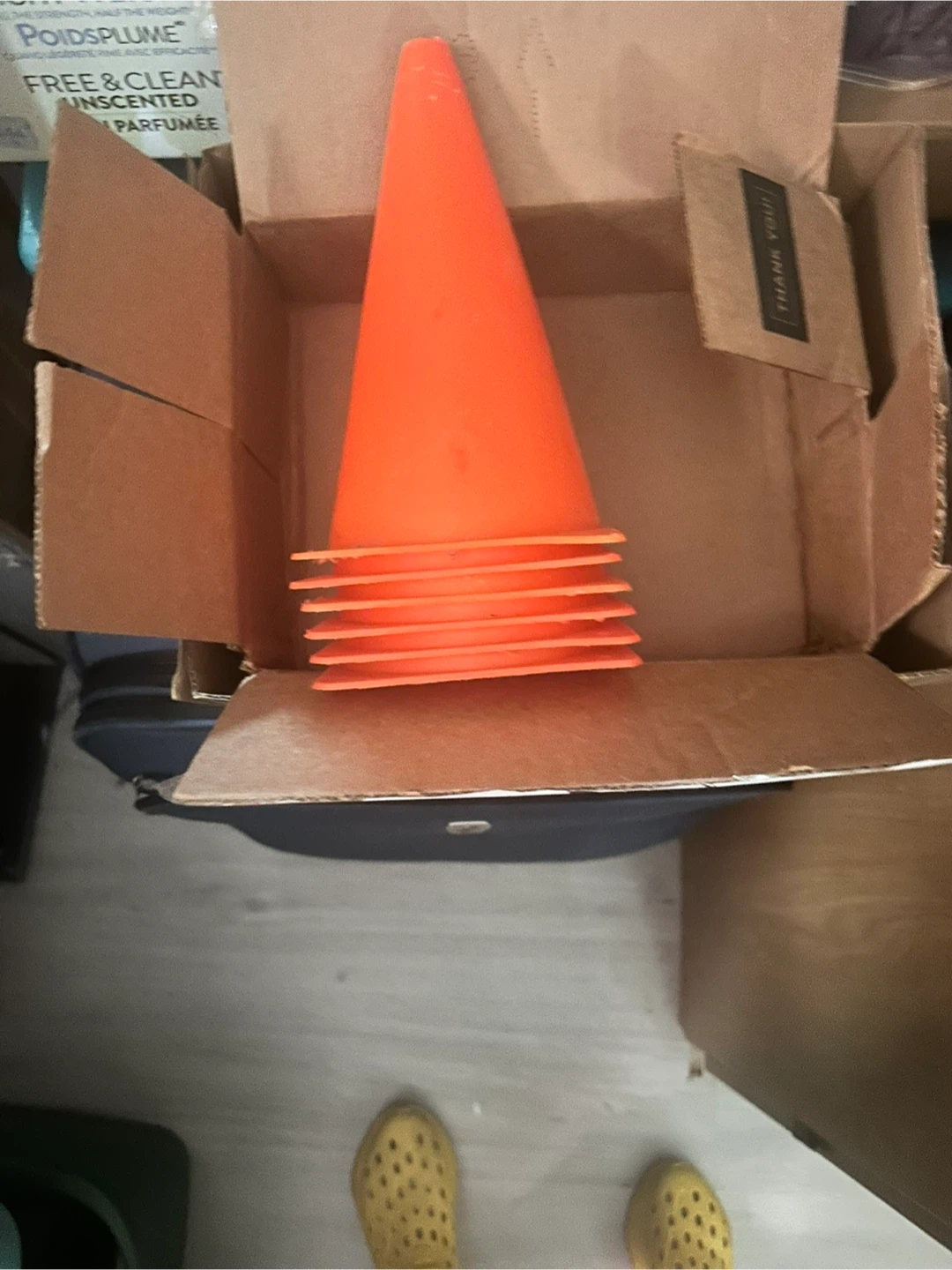 Orange Traffic Cones - Set of 6