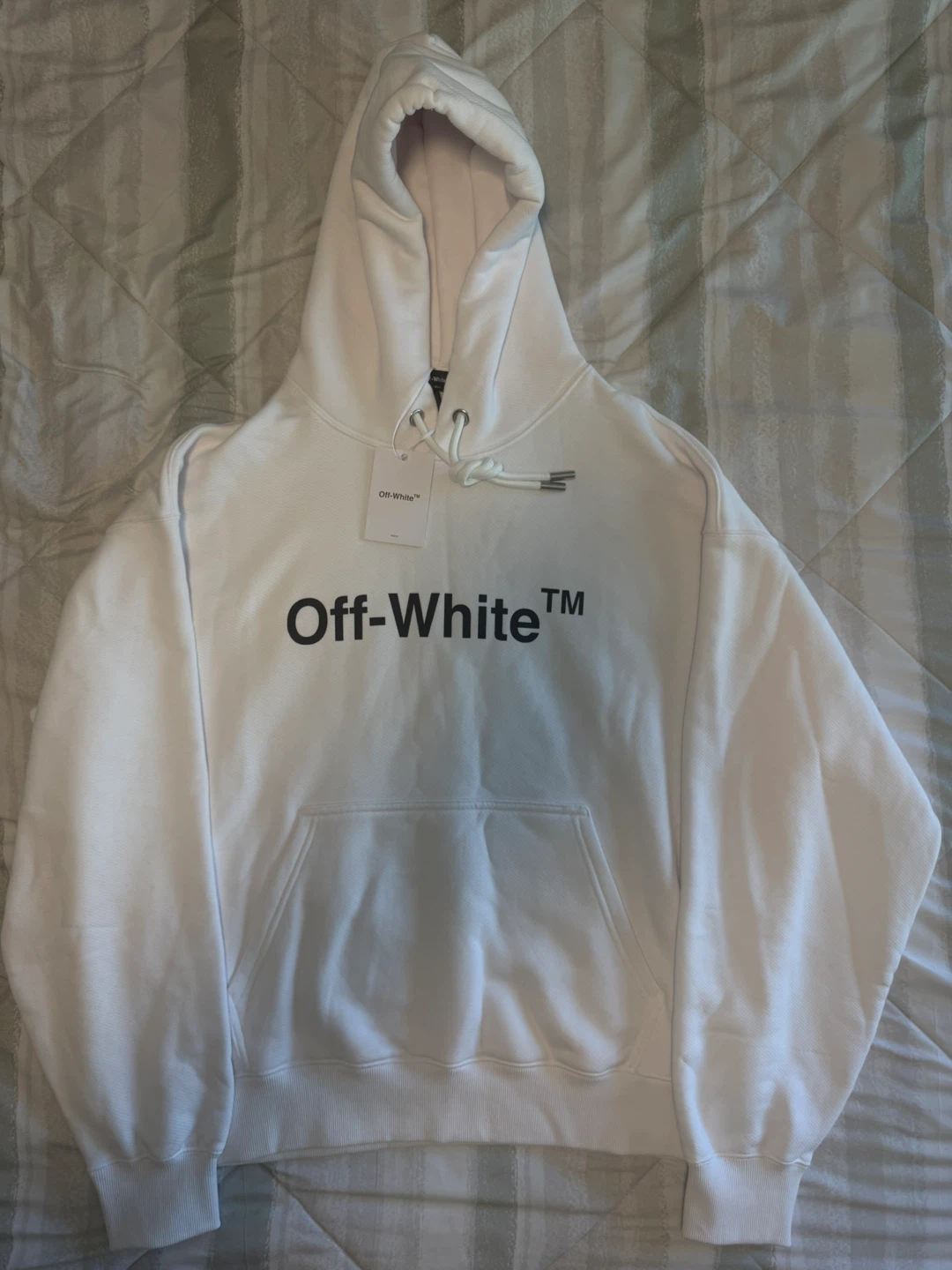 Off-White Exclusive Men's Oversize Fit Hoodie White Size Large - photo 2