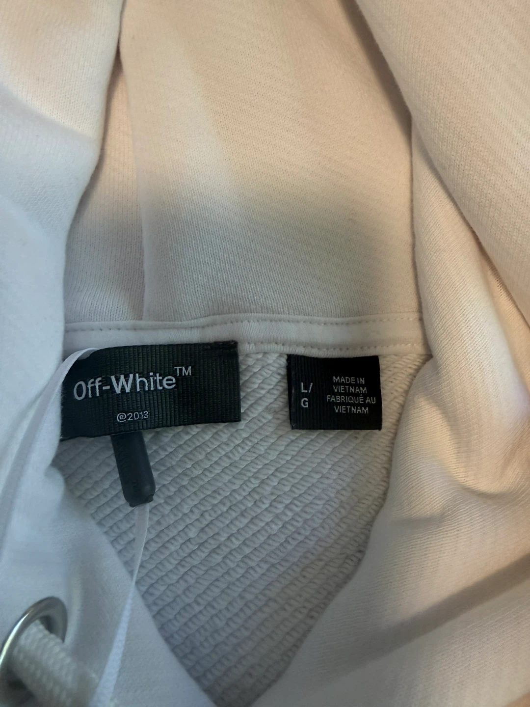 Off-White Exclusive Men's Oversize Fit Hoodie White Size Large - photo 4