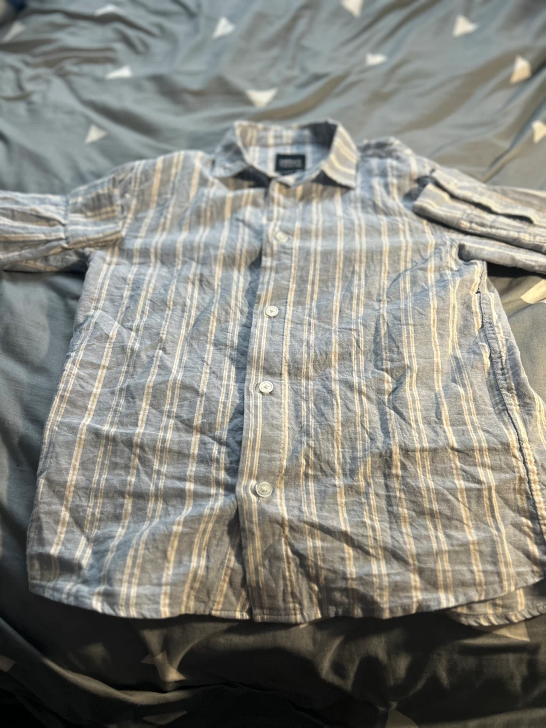Urban Youth Striped Button-Up Shirt