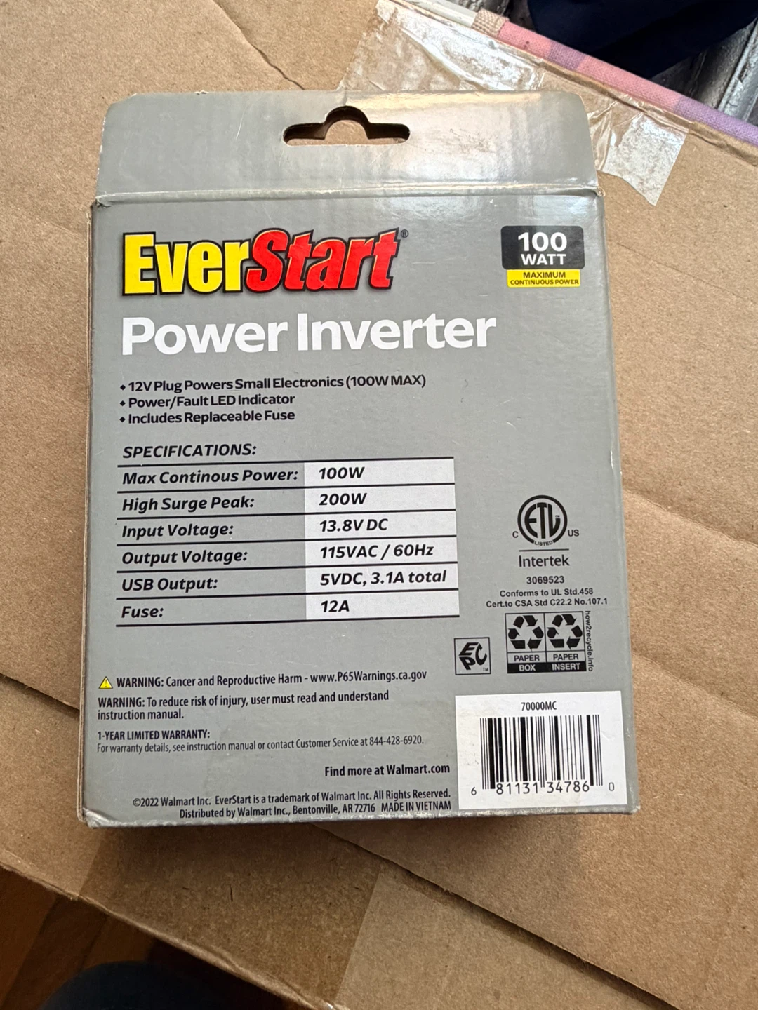 EverStart Power Inverter 100W - photo 2