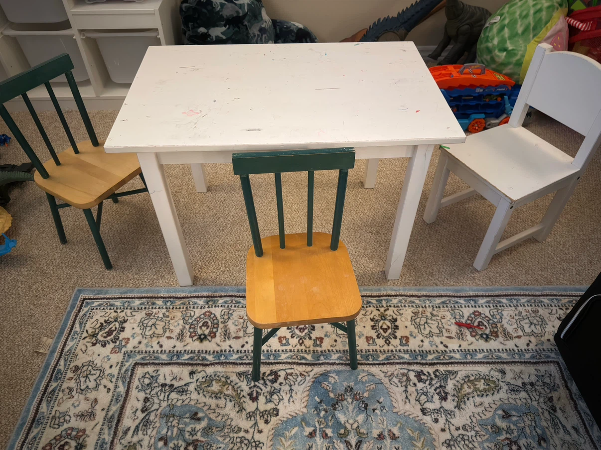 Kids Table and Chairs Set