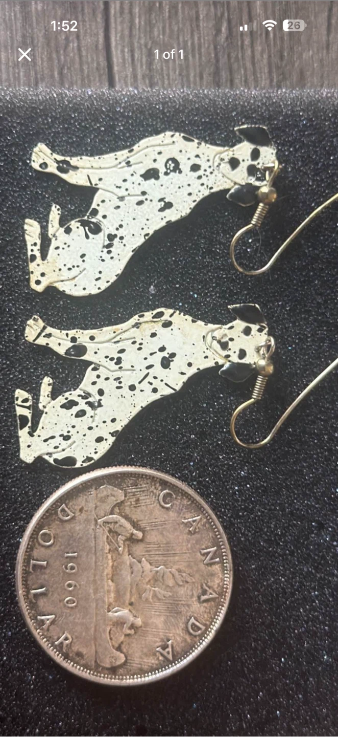 Vintage Dog earrings