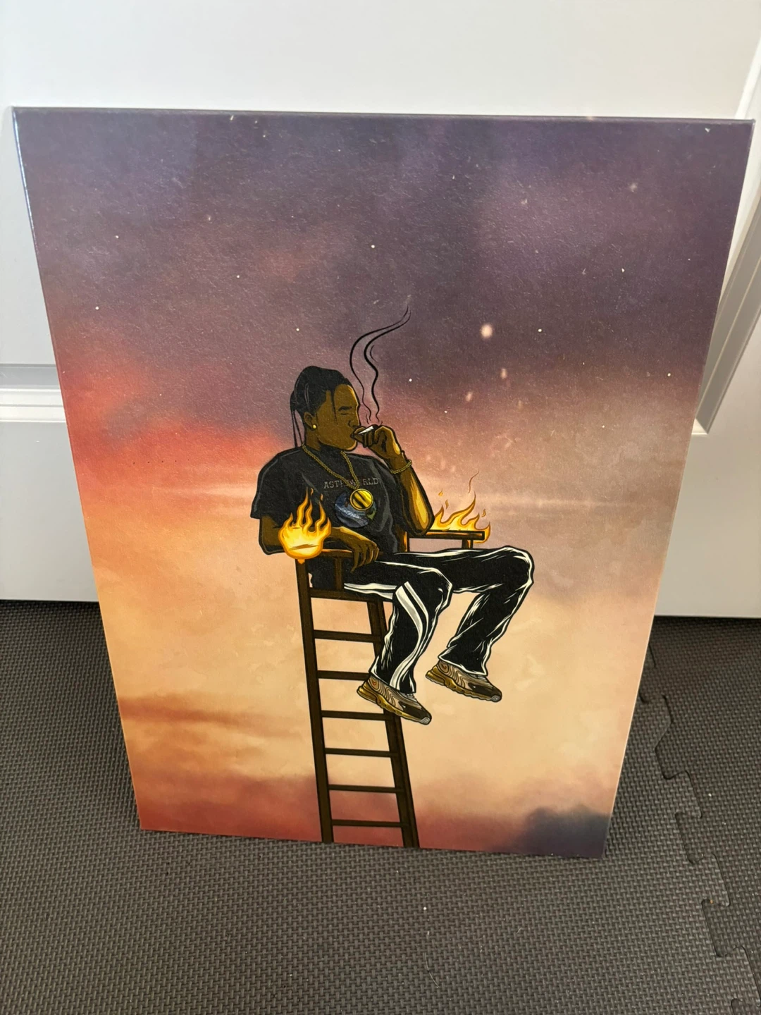 Travis Scott metal print