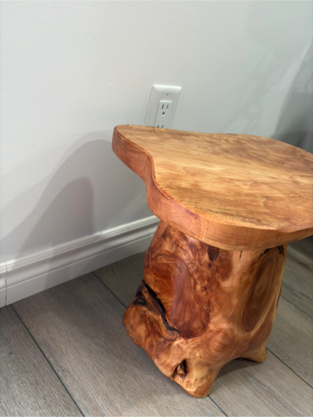 Live Edge Wood Side Table/stool/plant stand - photo 2