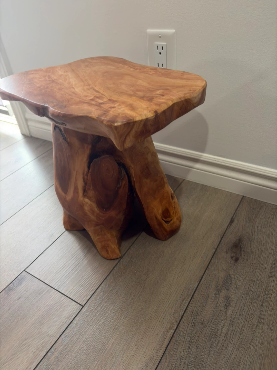 Live Edge Wood Side Table/stool/plant stand - photo 4