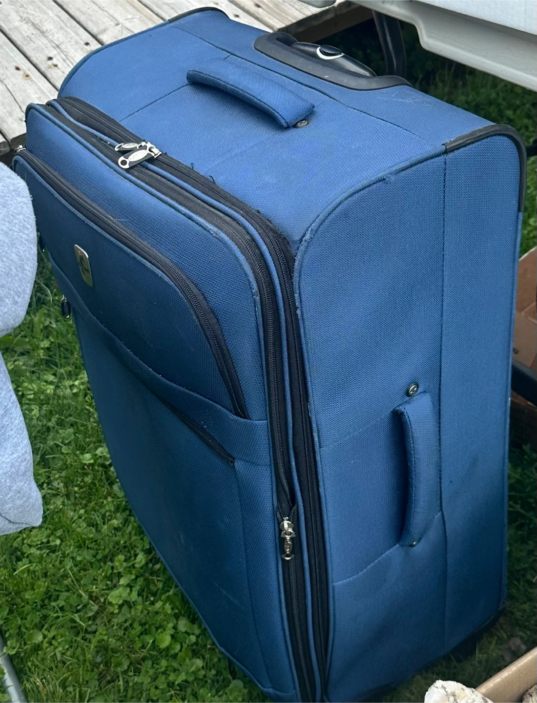 Blue Hard-Shell Suitcase