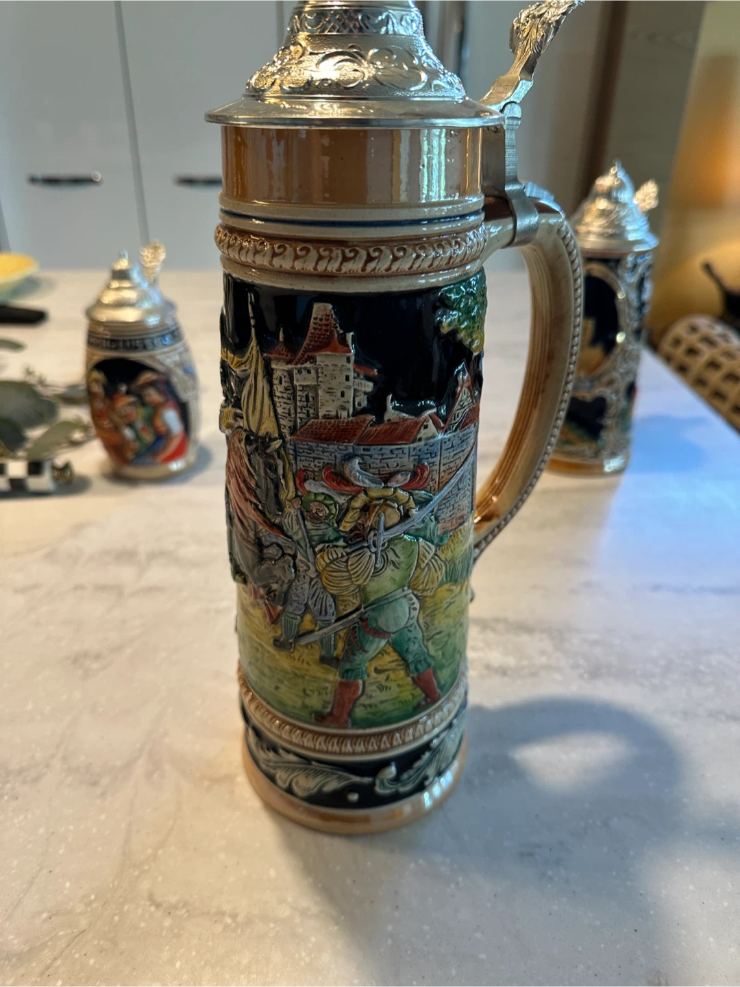 Set of 3 German Beer Steins - photo 3