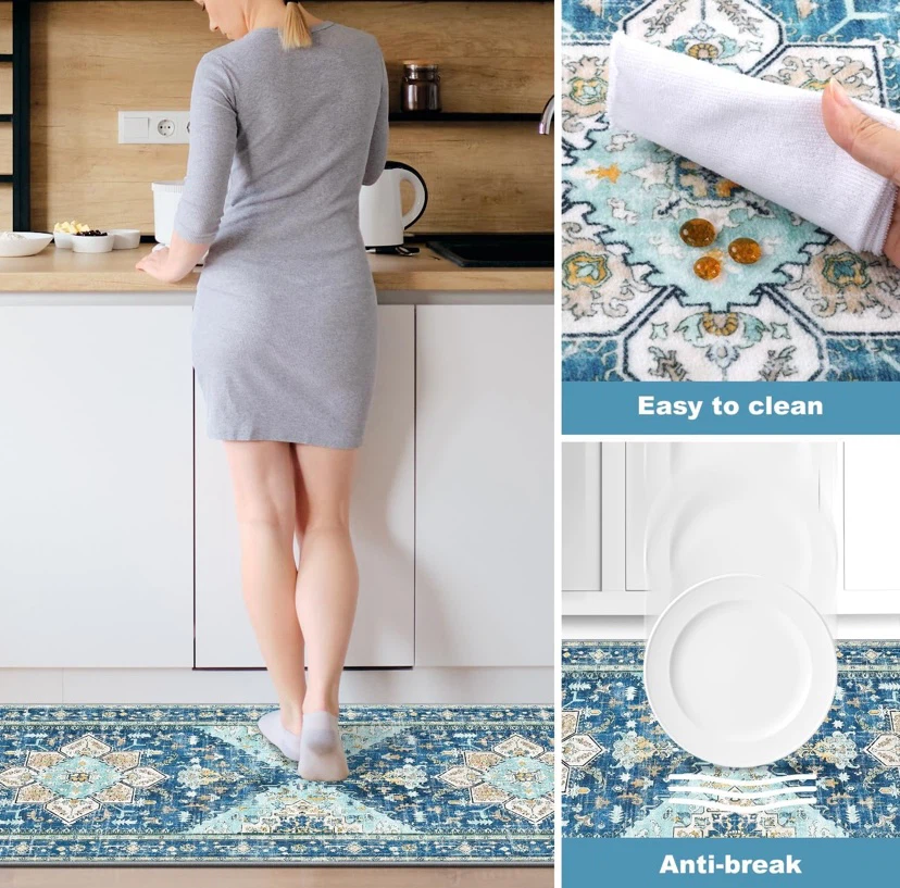 New Set of 3 Boho Area Rug Runners Washable - photo 4