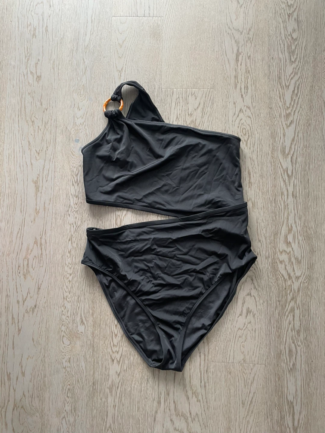 Black One-Shoulder Bikini, size XL
